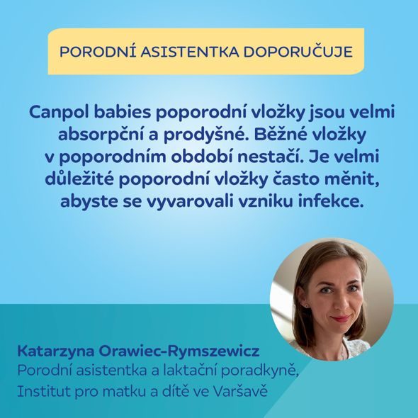 CANPOL BABIES VYSOCE ABSORPČNÍ TVAROVANÉ VLOŽKY PO PORODU 10 KS - POPORODNÍ VLOŽKY - PRO MAMINKY