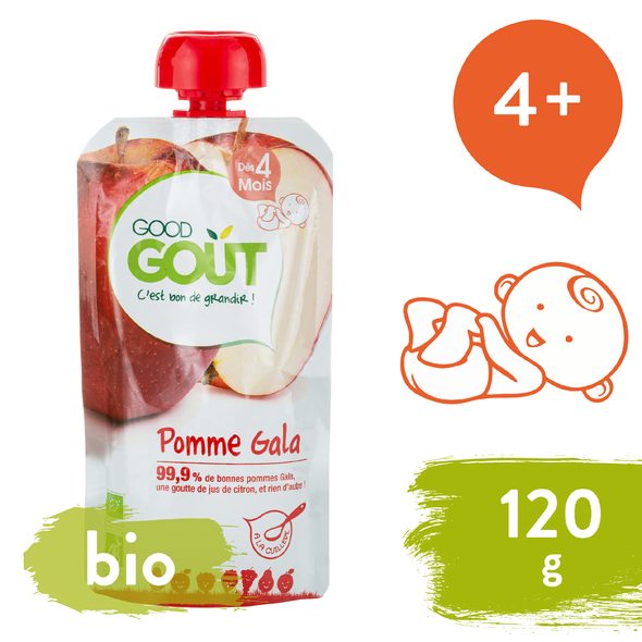 GOOD GOUT BIO JABLKO GALA (120 G) - KAPSIČKY - KRMENÍ