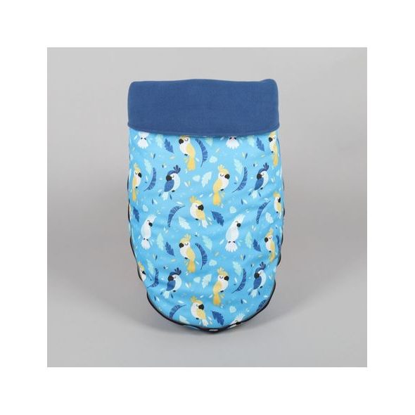 NÁNOŽNÍK PAPOUŠCI + FLEECE DENIM - NÁNOŽNÍKY - KOČÁRKY A PŘÍSLUŠENSTVÍ