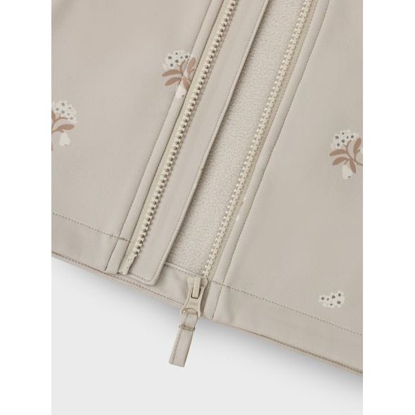 LEOKID SOFTSHELLOVÁ BUNDA LAKE SILVER CLOUD FLOWER VEL. 92 - BUNDY - PRO DĚTI