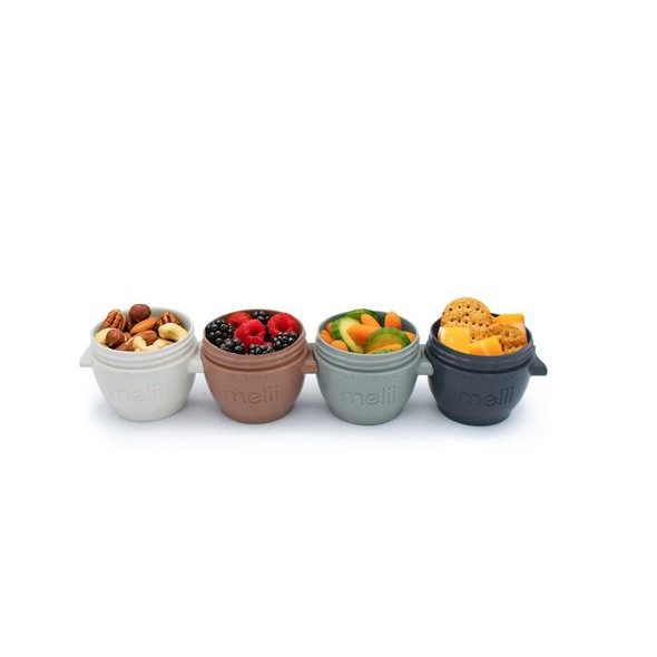 MELII KELÍMKY NA POTRAVINY SNAP&GO 118 ML - 4KS - BÉŽOVÉ/ ŠEDÉ - USKLADNĚNÍ JÍDLA - KRMENÍ