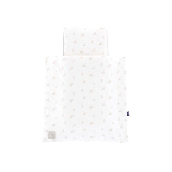 TRÄUMELAND POVLEČENÍ DO KOLÉBKY JERSEY 80/80 + 35/40 HOPHOP BUNNY BEIGE - POVLEČENÍ DO POSTÝLKY - SPINKÁNÍ