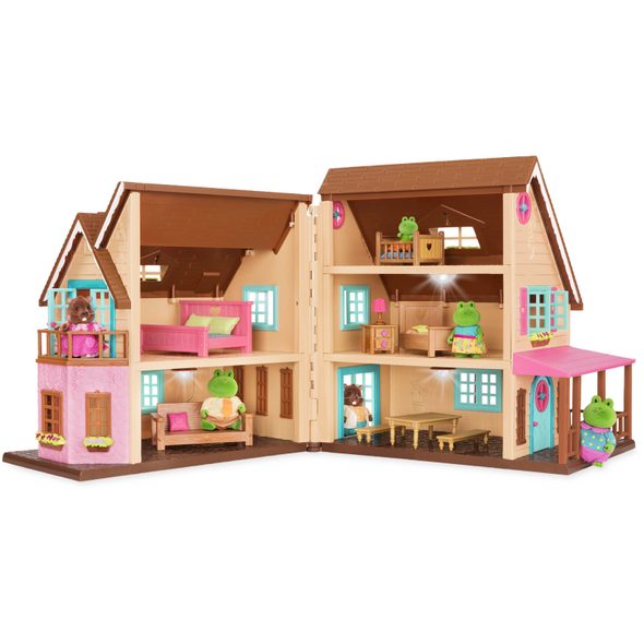 LI'L WOODZEEZ DOMEČEK VELKÝ HILLSIDE COTTAGE - DOPLŇKY PRO FIGURKY - PRO DĚTI