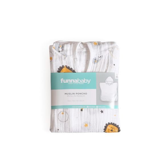 FUNNABABY PONČO CIRCUS GREY 50 CM - OSUŠKY A DĚTSKÉ ŽUPANY - KOUPÁNÍ A ZDRAVÍ