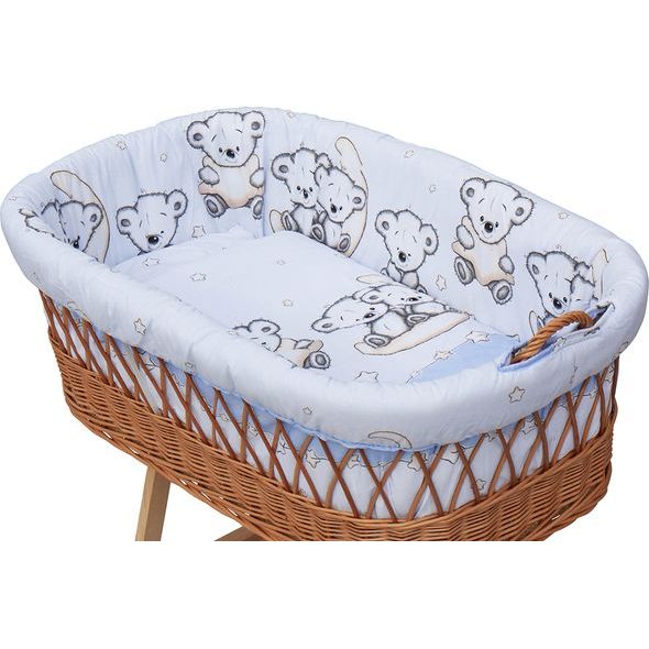 SCARLETT MOJŽÍŠŮV KOŠÍK S PODVOZKEM PRO MIMINKO TORO MODRÁ - KOŠÍKY A KOLÉBKY - SPINKÁNÍ