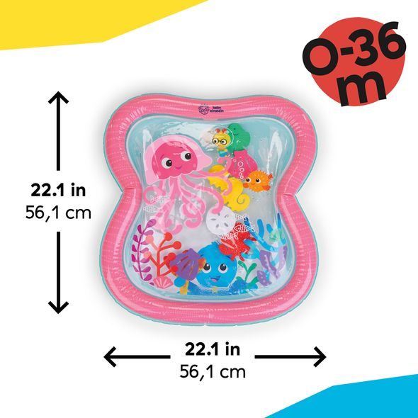 BABY EINSTEIN PODLOŽKA VODNÍ PRO ROZVOJ MOTORIKY JIGGLING JANET™ TUMMY TIME, 0M+ - HRACÍ DEKY - PRO DĚTI