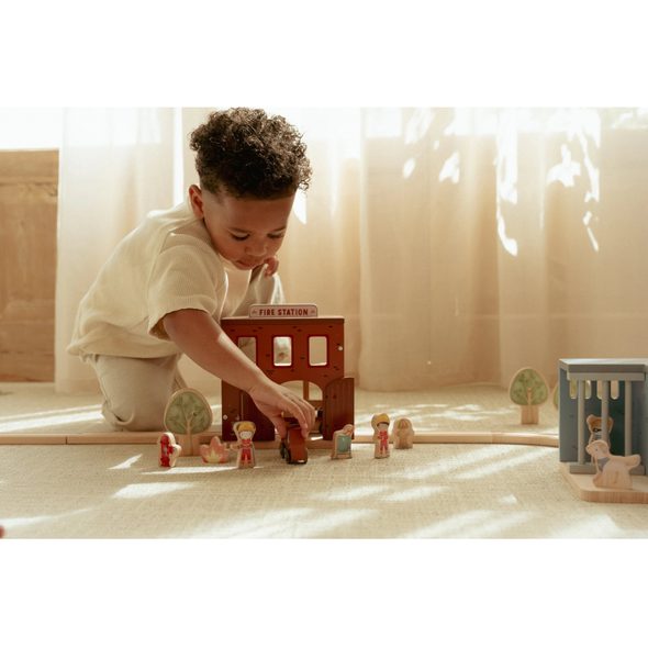 LITTLE DUTCH HASIČSKÁ STANICE DŘEVĚNÁ - LITTLE DUTCH - PRO DĚTI
