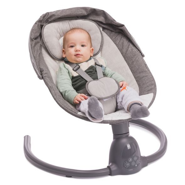 FILLIKID ELEKTRICKÁ HOUPAČKA LUNA GREY - LEHÁTKA A HOUPADLA - SPINKÁNÍ