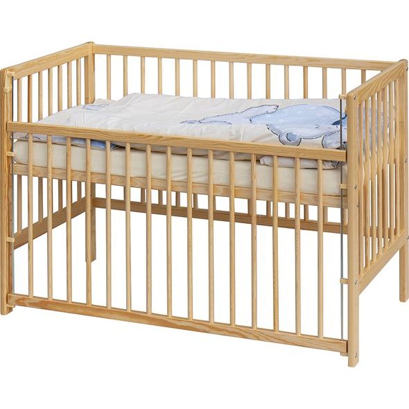 SCARLETT DĚTSKÁ POSTÝLKA S KOMPLETNÍ VÝBAVOU SCARLETT 120 X 60 CM - BARY - DŘEVĚNÉ POSTÝLKY - SPINKÁNÍ