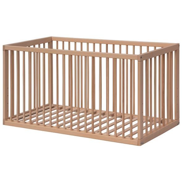 SCARLETT DĚTSKÁ POSTÝLKA SCARLETT KOMBI - PŘÍRODNÍ (BUK) - VYNDAVACÍ PŘÍČKY - 120 X 60 CM - DŘEVĚNÉ POSTÝLKY - SPINKÁNÍ