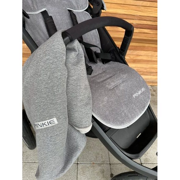 PINKIE LETNÍ PODLOŽKA DO KOČÁRKU BAMBOO GREY - PODLOŽKY DO KOČÁRKU - KOČÁRKY A PŘÍSLUŠENSTVÍ