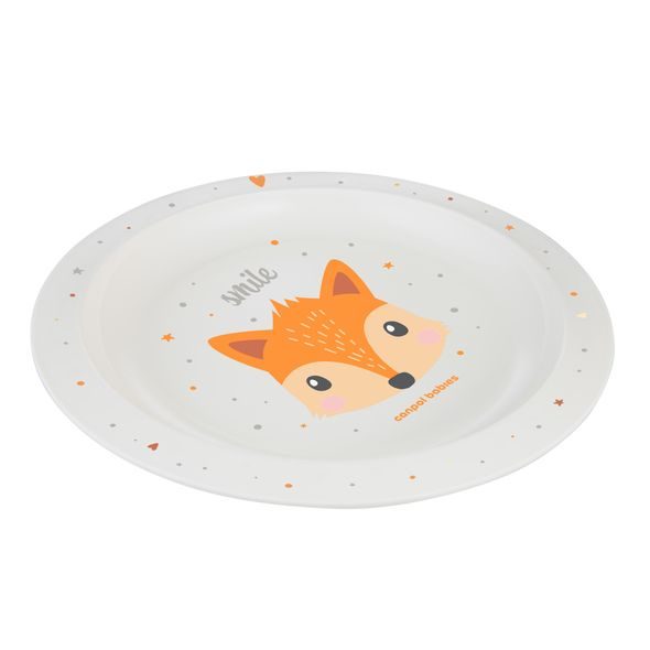 CANPOL BABIES TALÍŘ PLASTOVÝ CUTE ANIMALS LIŠKA - MISKY, TALÍŘKY A PODLOŽKY - KRMENÍ