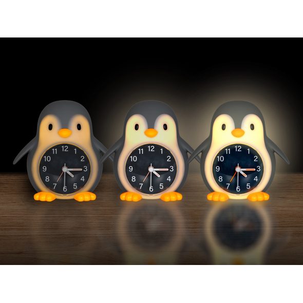 MEGALIGHT NOČNÍ SVĚTLO S BUDÍKEM POPPY PENGUIN - NOČNÍ SVĚTLA - SPINKÁNÍ
