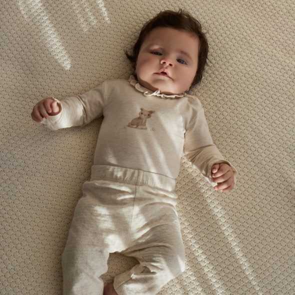 LITTLE DUTCH BODY DLOUHÝ RUKÁV SAFARI FRIENDS VANILLA VEL. 74 - BODY - PRO DĚTI