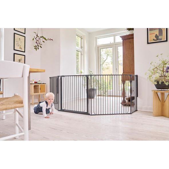 BABY DAN UNIVERZÁLNÍ PROSTOROVÁ ZÁBRANA BABYDAN CARL XX WIDE, ČERNÁ - OHRÁDKY - KOUPÁNÍ A ZDRAVÍ