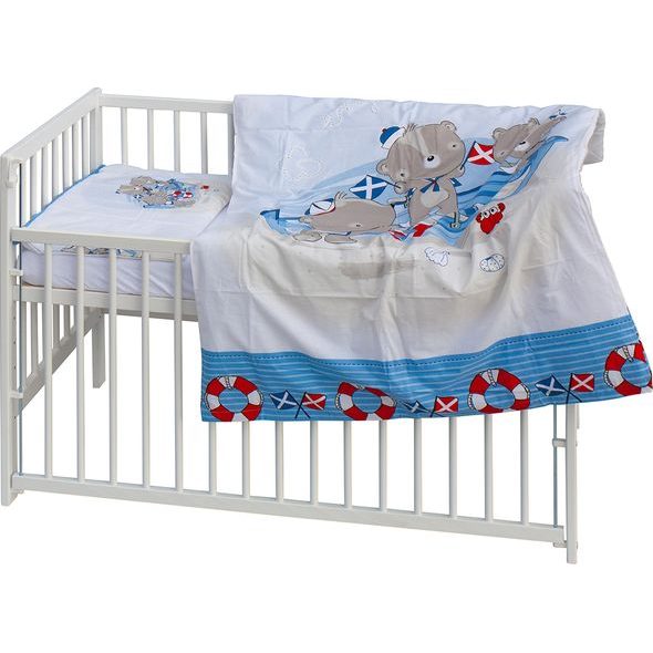 SCARLETT DĚTSKÁ POSTÝLKA S KOMPLETNÍ VÝBAVOU SCARLETT 120 X 60 CM - RATY - DŘEVĚNÉ POSTÝLKY - SPINKÁNÍ