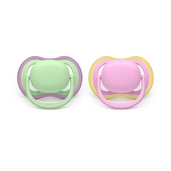 PHILIPS AVENT ŠIDÍTKO ULTRA AIR RŮŽOVÁ/ZELENÁ 6-18M DÍVKA, 2KS - ŠIDÍTKA A DOPLŇKY - KRMENÍ
