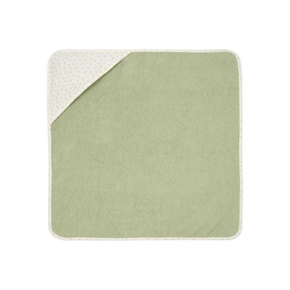 LITTLE DUTCH OSUŠKA S KAPUCÍ 75X75 CM BLUEBERRY LEAVES - OSUŠKY A DĚTSKÉ ŽUPANY - KOUPÁNÍ A ZDRAVÍ