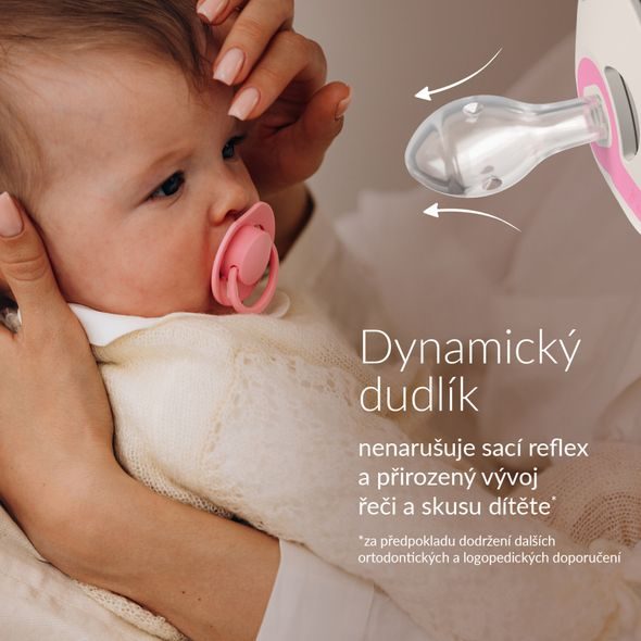 LOVI DUDLÍK SILIKONOVÝ DYNAMICKÝ PRIME TUTTI FRUTTI 0-6M 2KS FROST/GLACIER - ŠIDÍTKA A DOPLŇKY - KRMENÍ
