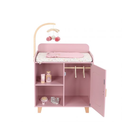 LITTLE DUTCH PŘEBALOVACÍ PULT PRO PANENKY DŘEVĚNÝ SOFT FLOWERS - LITTLE DUTCH - PRO DĚTI