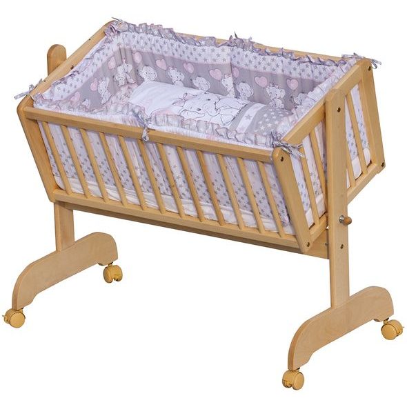 SCARLETT SOUPRAVA DO KOLÉBKY GUSTO RŮŽOVÁ - POVLEČENÍ DO POSTÝLKY - SPINKÁNÍ