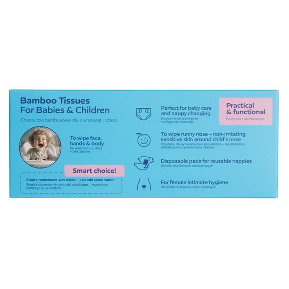 CANPOL BABIES BAMBUSOVÉ UBROUSKY 2V1 100KS - VLHČENÉ UBROUSKY - PŘEBALOVÁNÍ