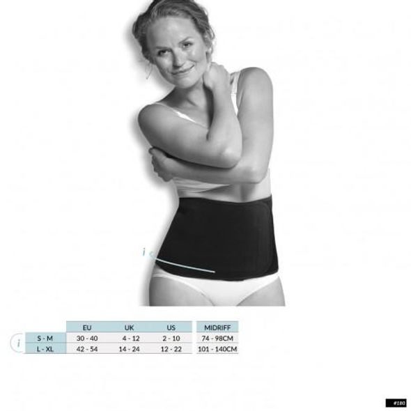 CARRIWELL CARRIWELL PÁS PO PORODU STAHOVACÍ BELLY BINDER ČERNÝ L/XL - BŘIŠNÍ PÁSY - PRO MAMINKY