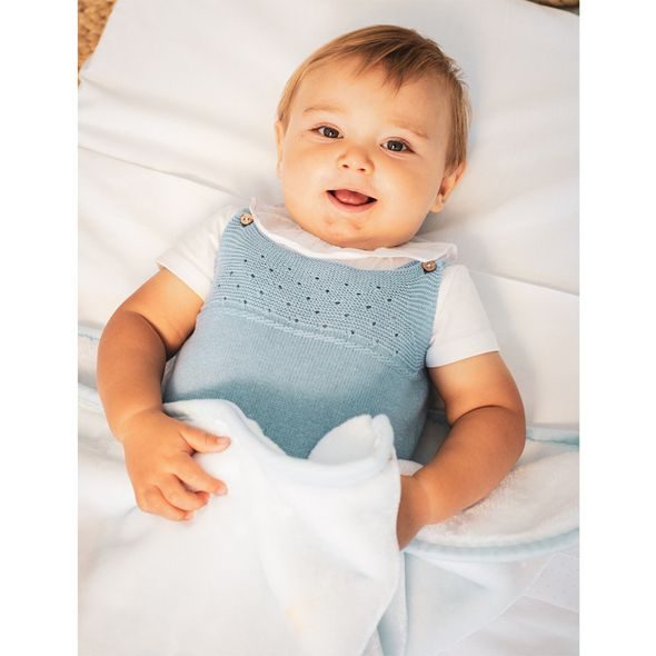 INTERBABY DEKA MEDVÍDEK 80X90 - ŠEDÁ - DĚTSKÉ DEKY PRO MIMINKA - SPINKÁNÍ