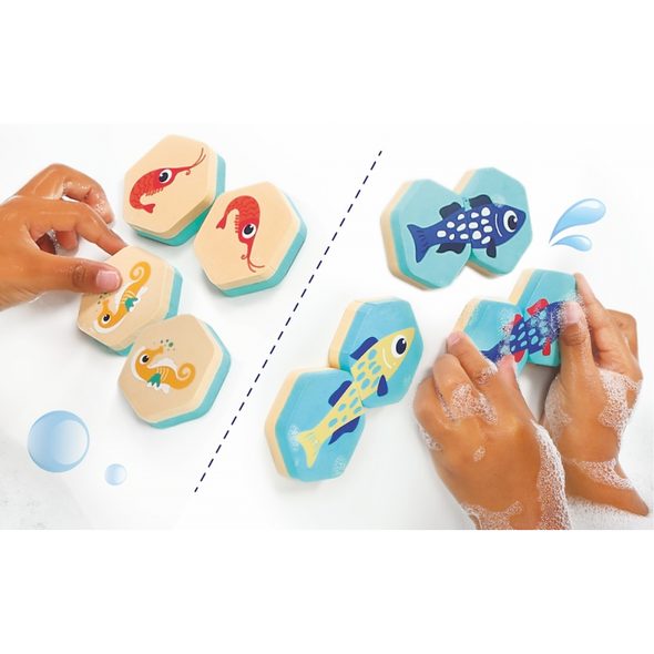 LUDI PĚNOVÉ PEXESO DO VANY PODMOŘSKÝ SVĚT 24 KS - HRAČKY DO VANY - PRO DĚTI