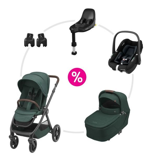 MAXI-COSI OXFORD KOČÁREK + KORBIČKA SENSE + AUTOSEDAČKA PEBBLE S + ZÁKLADNA + ADAPTÉRY - DVOJKOMBINACE - KOČÁRKY A PŘÍSLUŠENSTVÍ