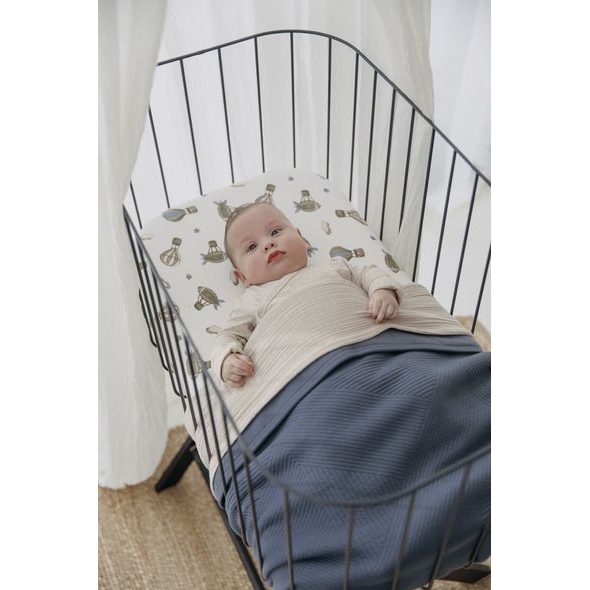 MEYCO ŽAKÁROVÁ FLANEL DEKA PURE - INDIGO - DĚTSKÉ DEKY PRO MIMINKA - SPINKÁNÍ