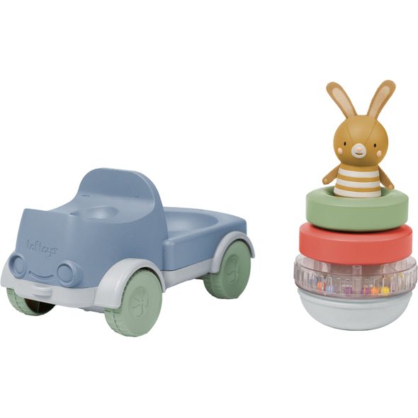 TAF TOYS NÁKLAĎÁK S PYRAMIDOU BUNNY - AUTÍČKA A VLÁČKY - PRO DĚTI