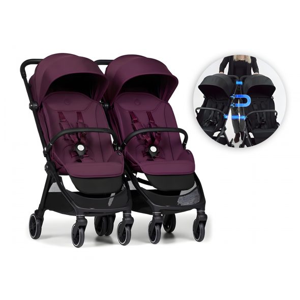 BUMPRIDER CONNECT MINI 2X KOČÁREK S MADLEM ITALIAN PLUM - GOLFOVÉ KOČÁRKY - KOČÁRKY A PŘÍSLUŠENSTVÍ