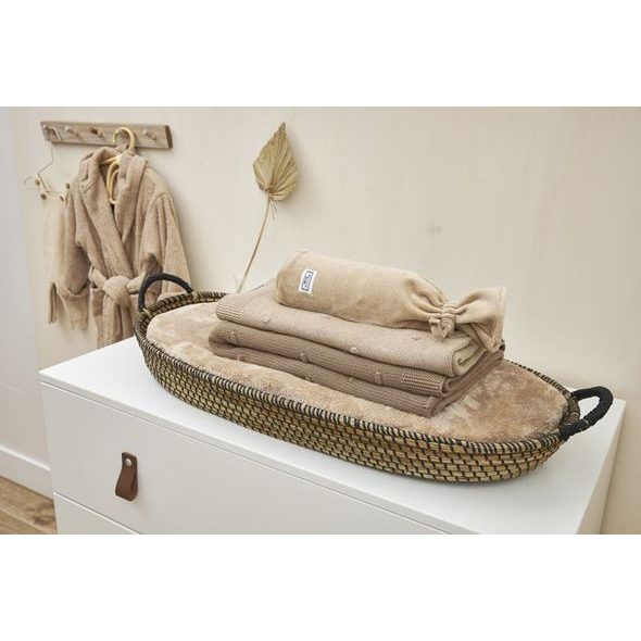 MEYCO DEKA MINI KNOTS - SAND - DĚTSKÉ DEKY PRO MIMINKA - SPINKÁNÍ