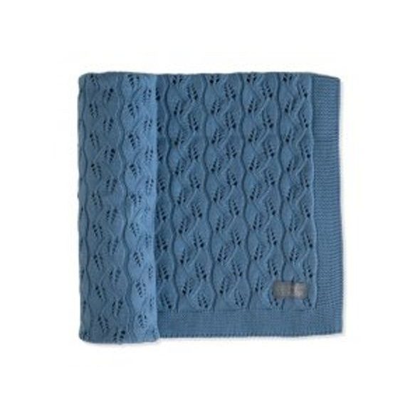 VINTER & BLOOM DEKA MOMENT ORGANIC DENIM BLUE - DĚTSKÉ DEKY PRO MIMINKA - SPINKÁNÍ