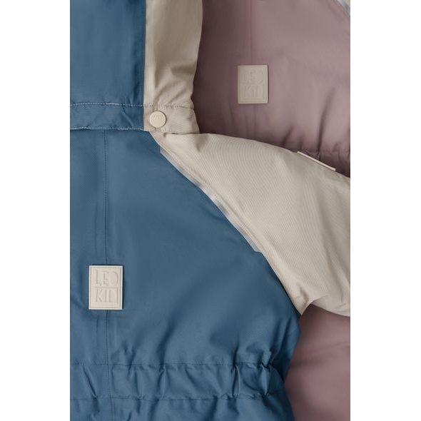 LEOKID ZIMNÍ KOMBINÉZA COLOR BLOCK SALT BLUE VEL. 18 - 24 MĚSÍCŮ (VEL. 86) - ZIMNÍ KOMBINÉZY - PRO DĚTI