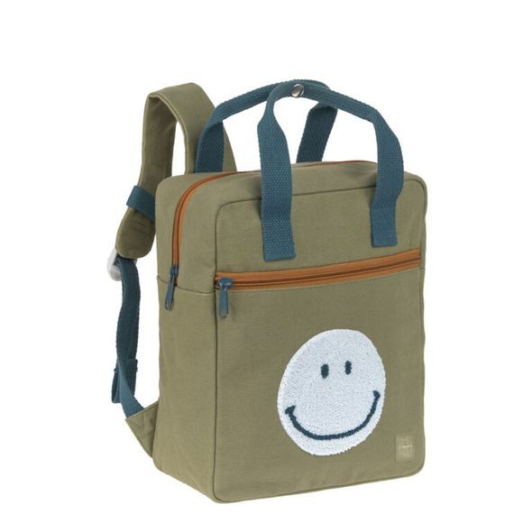 LÄSSIG GREEN LABEL LITTLE ONE & ME SQUARE BACKPACK SMALL GOTS OLIVE - BATOHY A TAŠKY - PRO DĚTI