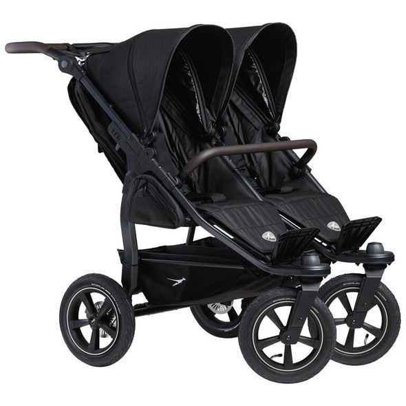 TFK TFK SET DUO2 FRAME 2025 - AIR CHAMBER WHEEL + CARRYCOT + SEAT BLACK - KOČÁRKY PRO DVOJČATA - KOČÁRKY A PŘÍSLUŠENSTVÍ