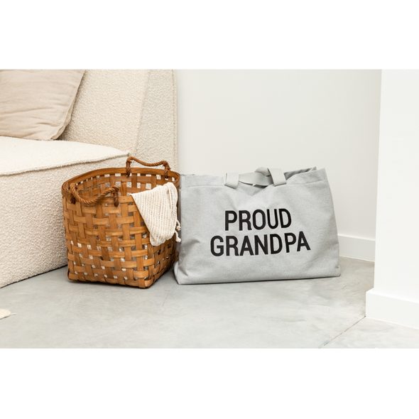 CHILDHOME CESTOVNÍ TAŠKA GRANDPA CANVAS GREY - PŘEBALOVACÍ TAŠKY - KOČÁRKY A PŘÍSLUŠENSTVÍ