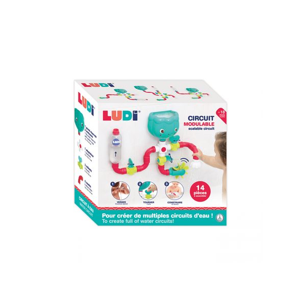 LUDI VODNÍ MLÝNEK S POTRUBÍM DO KOUPELE - HRAČKY DO VANY - PRO DĚTI