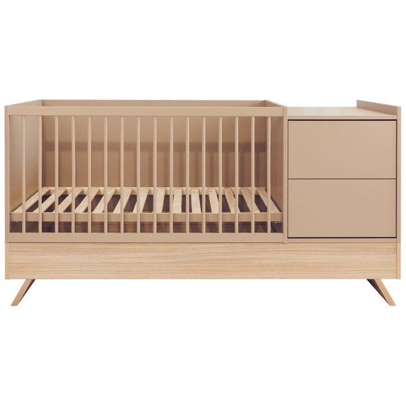 KOMBI POSTÝLKA FAKTUM SIENNA 3V1 CAPPUCCINO 70X - DŘEVĚNÉ POSTÝLKY - SPINKÁNÍ