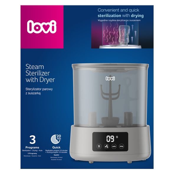 LOVI ELEKTRICKÝ STERILIZÁTOR SE SUŠIČKOU - STERILIZÁTORY - KRMENÍ