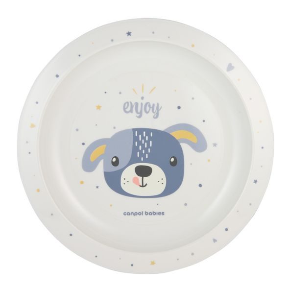 CANPOL BABIES TALÍŘ PLASTOVÝ CUTE ANIMALS PEJSEK - MISKY, TALÍŘKY A PODLOŽKY - KRMENÍ