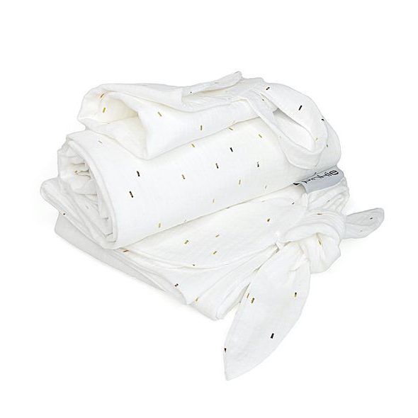 PINKIE SET MUSLIN WHITE - LÁTKOVÉ PLENY ALL IN ONE - PŘEBALOVÁNÍ