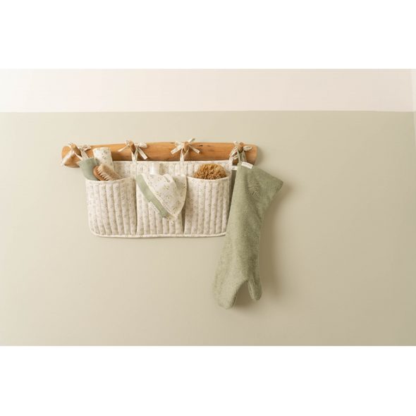 LITTLE DUTCH KOŠÍK TEXTILNÍ OBOUSTRANNÝ MALÝ BLUEBERRY LEAVES - ORGANIZÉRY NA PŘEBALOVACÍ PULT - PŘEBALOVÁNÍ