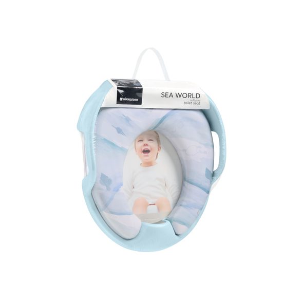KIKKABOO DĚTSKÉ WC SEDÁTKO SEA WORLD SEASHELL BLUE - ADAPTÉRY NA WC - KOUPÁNÍ A ZDRAVÍ
