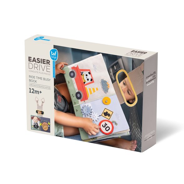 TAF TOYS KNÍŽKA S AKTIVITAMI DO AUTA BUSY BOOK - HRAČKY DO AUTA - PRO DĚTI