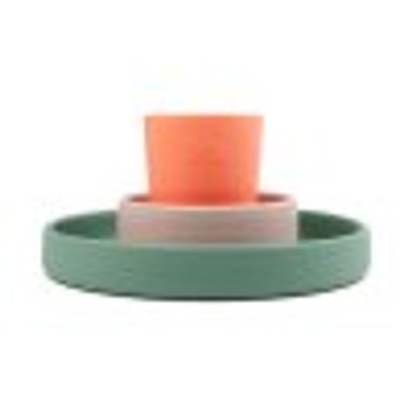 DONE BY DEER HAPPY HOME SILIKONOVÝ JÍDELNÍ SET 2022 - MISKY, TALÍŘKY A PODLOŽKY - KRMENÍ