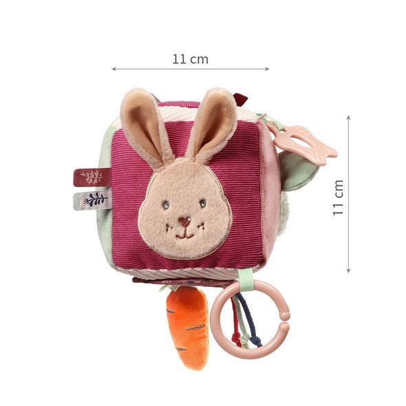 BABYONO KOSTKA SENSORICKÁ RABBIT KARO 0M+ - SENZORICKÉ HRAČKY - PRO DĚTI