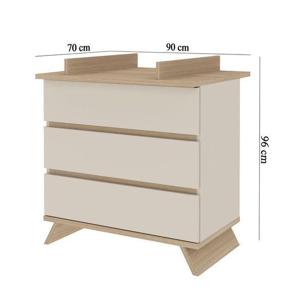 FAKTUM PŘEBALOVACÍ KOMODA SIENNA CASHMERE - SKŘÍNĚ - SPINKÁNÍ